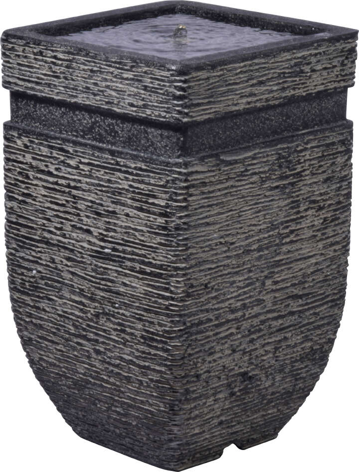 dobar Gartenbrunnen Hera mit LEDs und Solarpanel